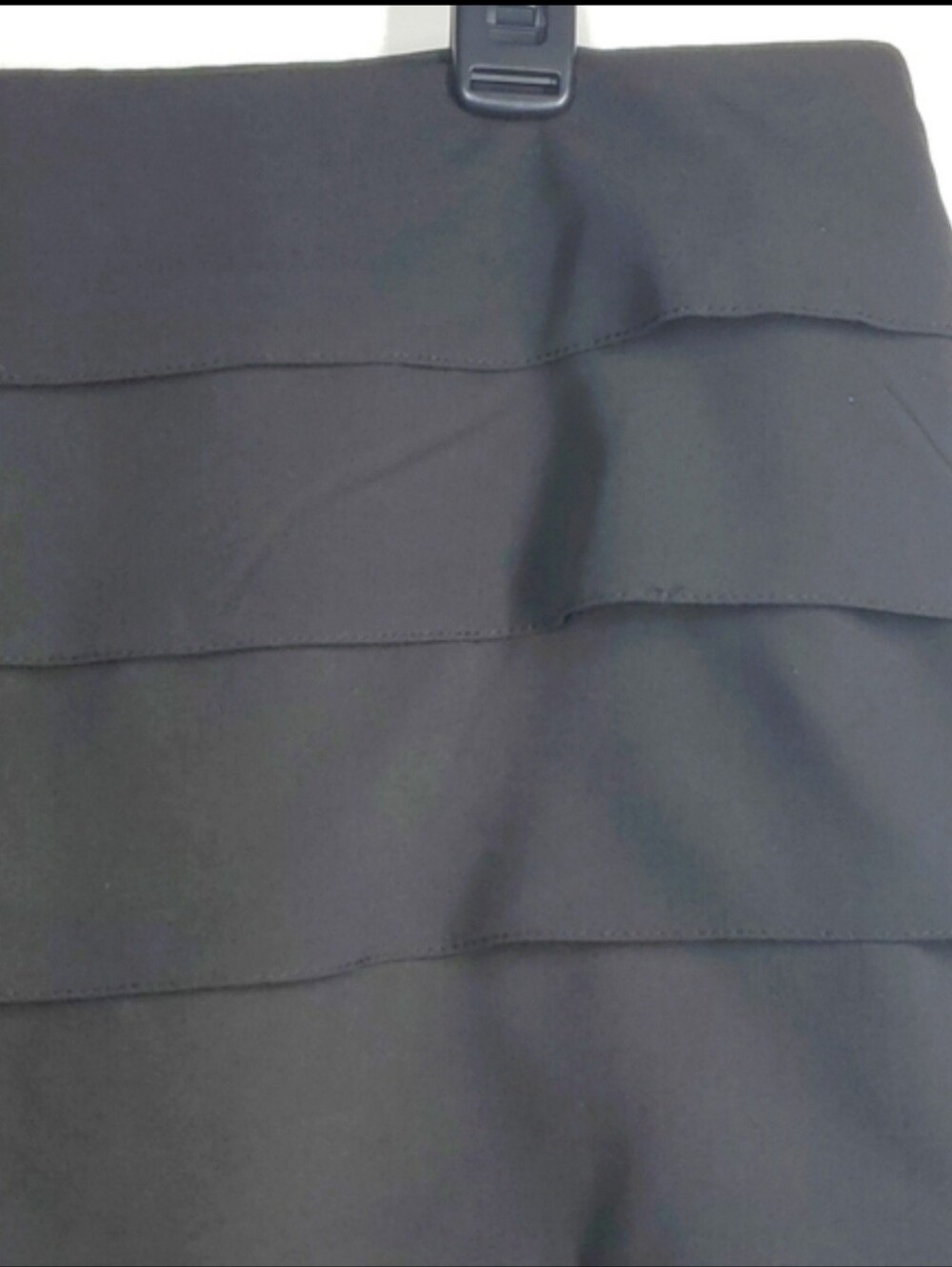 Larry Levine Black Tiered Ribbon Pencil Skirt Career Office Size 14 NWT - Picture 12 of 12